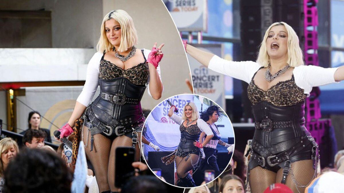 Bebe Rexha performon live në New York për mijëra fansa në Rockefeller Plaza