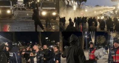 Policia e Shqipërisë përdor plumba gome gjatë protestave, Skënder Hitaj jep detaje